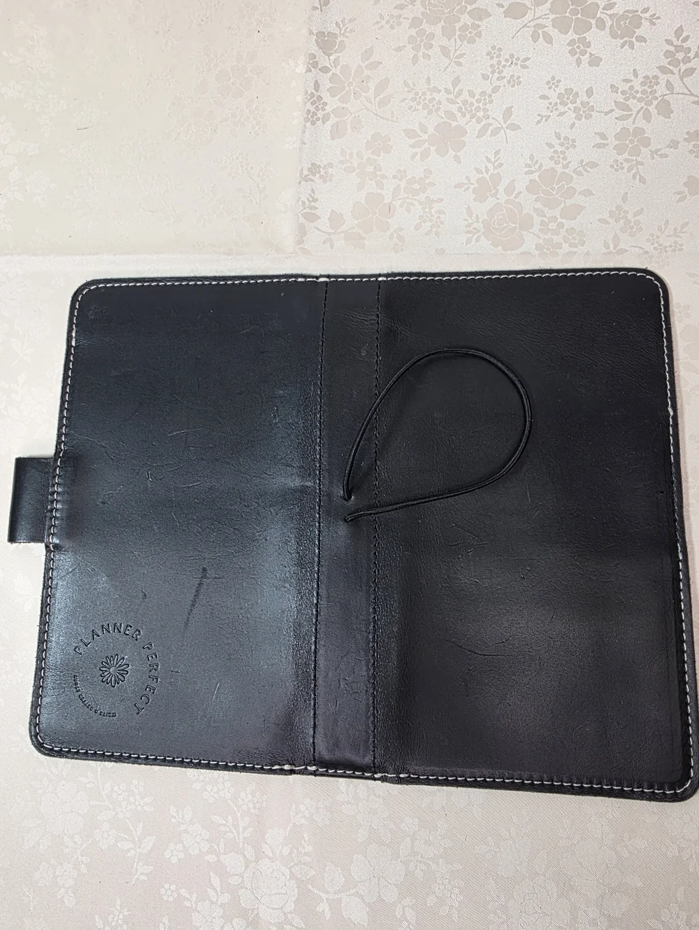 Planner Perfect Black Leather Travelers Notebook Cover